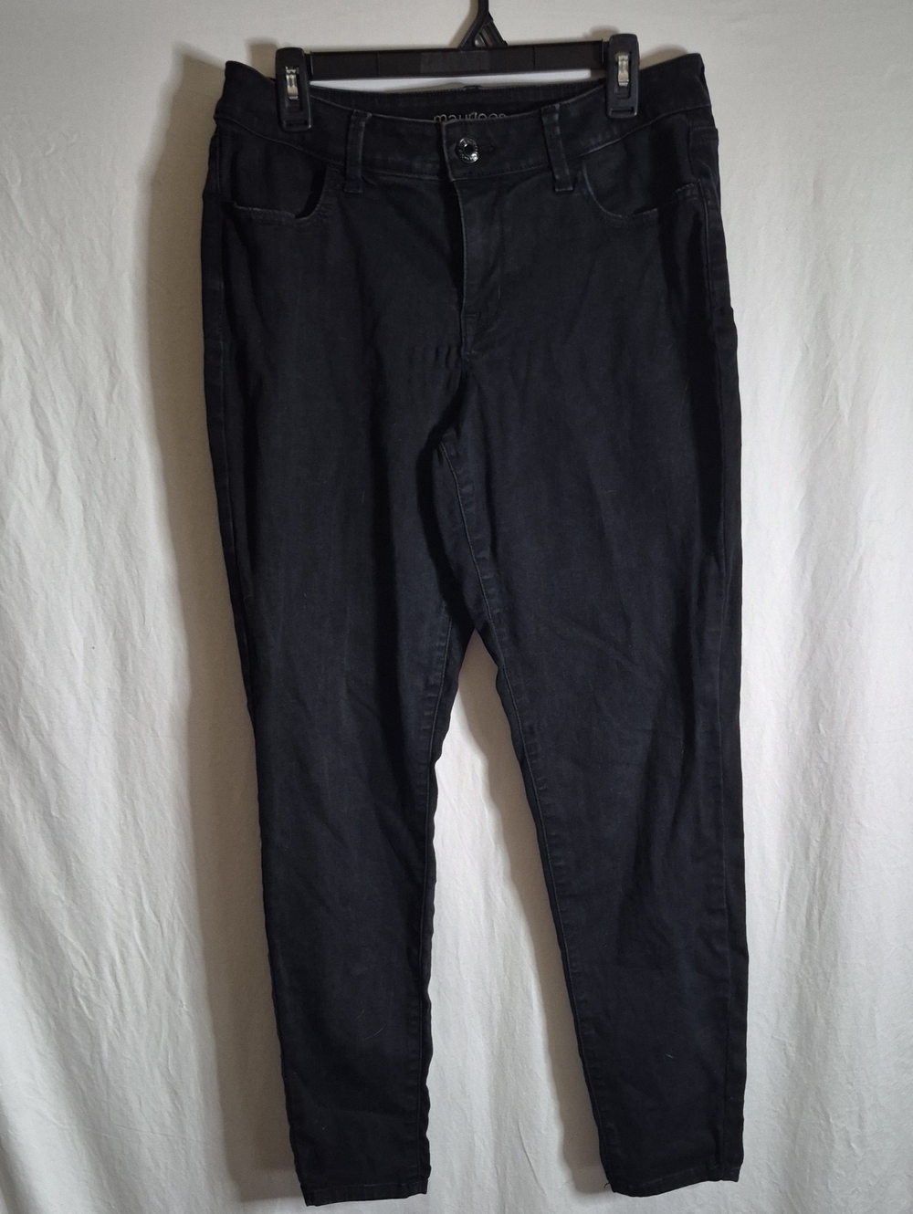 Maurices Black Denim Skinny Jeans